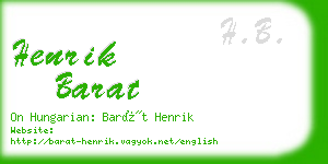 henrik barat business card